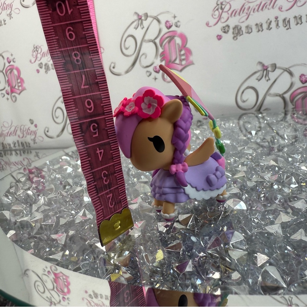 tokidoki kitey Katie picnic party Purple Pink Unicorn Figurine Multicolor Wings - Picture 7 of 8